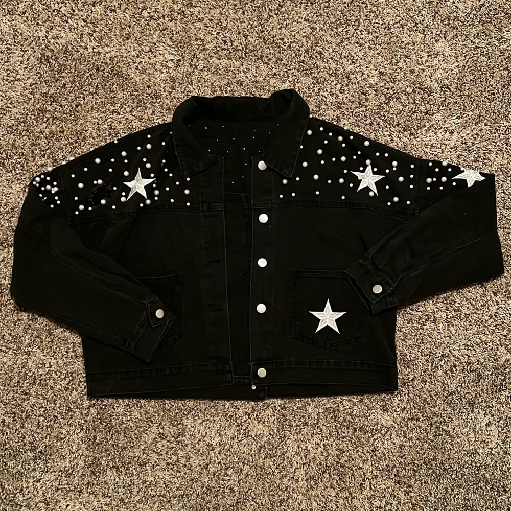 Super cute pearl and star jacket